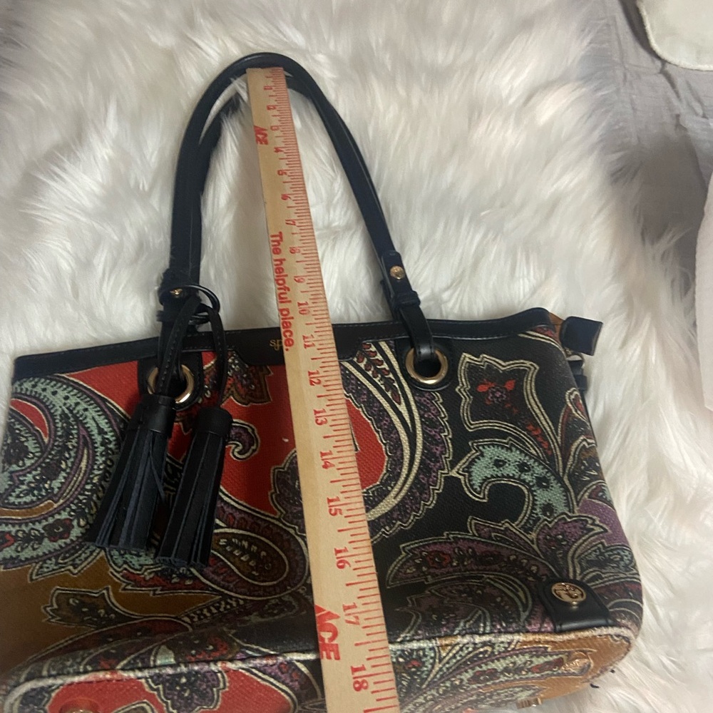 Spartina 449 Multicolor Paisley print shoulder bag - Picture 6 of 9